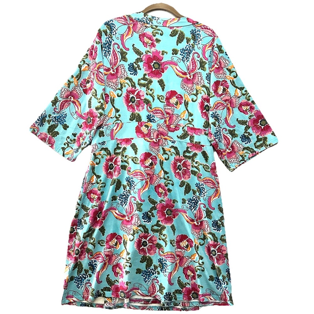 Baby Be Mine L/XL Maternity Nursing Robe Isabella Floral Belted Pockets - Picture 12 of 12